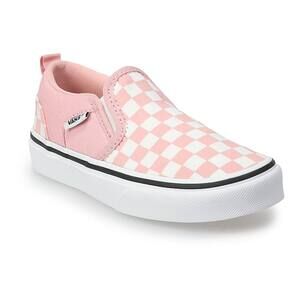 Vans Slip-On Pink Checkerboard Casual Shoes